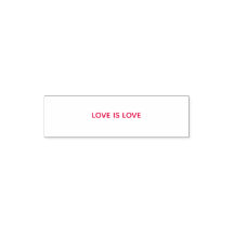 tampon encreur rouge LOVE IS LOVE