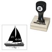 Tampon ex libris de bateau vintage (Tamponné)