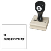 Tampon ID happy postcrossing Rubberstempel (Gestempeld)