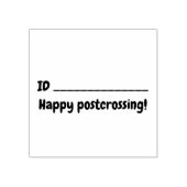 Tampon ID happy postcrossing Rubberstempel (Afrduk)