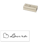 Tampon personnalisé avec nom en écriture cursive e (Tamponné)
