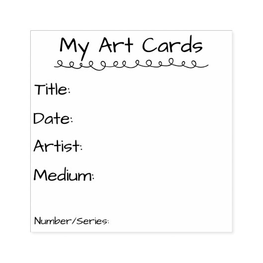 Tampon pour carte d'art (Impression)