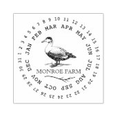 Tampon pour carton d'œufs de ferme vintage (Impression)