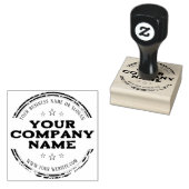 TAMPON ROND RUSTIQUE ÉLÉGANT | Logo d'entreprise p (Tamponné)