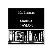 Tampon vintage livre ex libris caoutchouc (Impression)