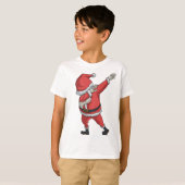 Tamponner drôle de Noël de T-shirt du père noël de (Devant entier)