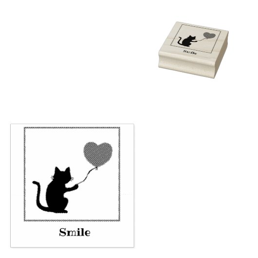 TAMPONS ENCREURS 文字 カスタム CAT  ラバースタンプ (Tamponné)