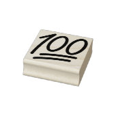 Tampons Encreurs 100 Points Emoji Wood Art Timbre (Tampon)