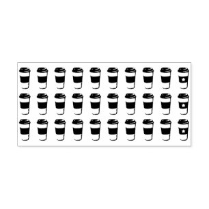 Tampons Encreurs 10e grand carte de visite libre café