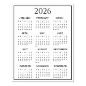 Tampons Encreurs 2026 Calendar #2 Four Rows, Three Columns (Impression)