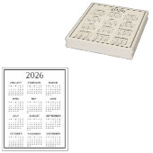 Tampons Encreurs 2026 Calendar #2 Four Rows, Three Columns (Tamponné)