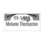 Tampons Encreurs 2 Plumes Peacock Art Nouveau Ex Libris Bibliothèqu (Impression)