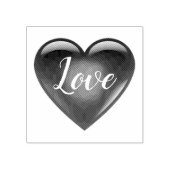 Tampons Encreurs 3 Coeur rouge en forme, amour, coeurs, (Impression)