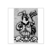 Tampons Encreurs 4 juillet POMPIER EN CAOUTCHOUC PATRIOTIQUE (Impression)