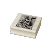 Tampons Encreurs 4 juillet POMPIER EN CAOUTCHOUC PATRIOTIQUE (Tampon)