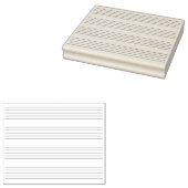 Tampons Encreurs 4 Staves Musique Instantanée Papier manuscrit 4x5 (Tamponné)