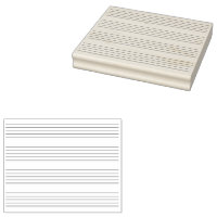 4 Staves Musique Instantanée Papier manuscrit 4x5