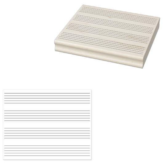 Tampons Encreurs 4 Staves Musique Instantanée Papier manuscrit 4x5 (Tamponné)