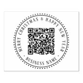 Tampons Encreurs 4X5 Business QR Code Christmas Holiday (Impression)