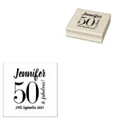 Tampons Encreurs 50e anniversaire 50 & Fabuleuse Typographie de scr (Tamponné)
