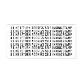 Tampons Encreurs 9 lignes retour adresse personnalisée (Impression)