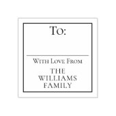 Tampons Encreurs À / De Nom de famille Noël Gite étiquette cadeau (Impression)