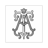 Tampons Encreurs À Monogramme TA Timbre en caoutchouc (Impression)