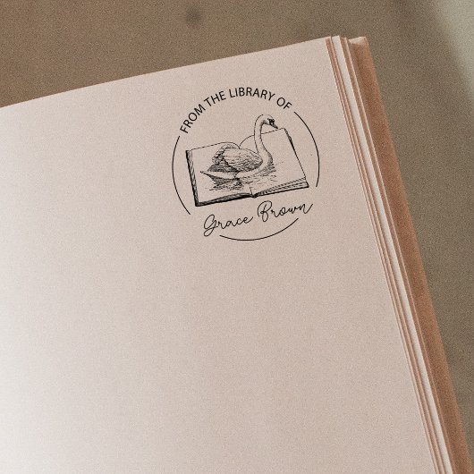 Tampons Encreurs À partir de la bibliothèque de, mignon livre scié