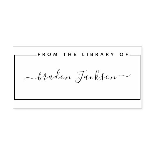 Tampons Encreurs À Partir De La Bibliothèque Du Nom De Script manus (Impression)