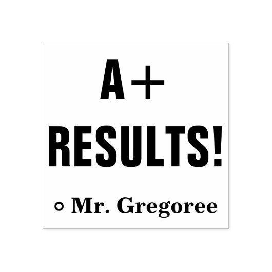 Tampons Encreurs "A+ RÉSULTATS !" Félicitations Timbre en caoutchou (Impression)