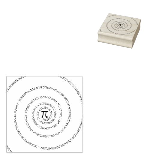 Tampons Encreurs A S Pi Ral une spirale de Pi (Tamponné)