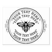 Tampons Encreurs Abeille Bee-keeper personnalisée Timbre en caoutch (Impression)