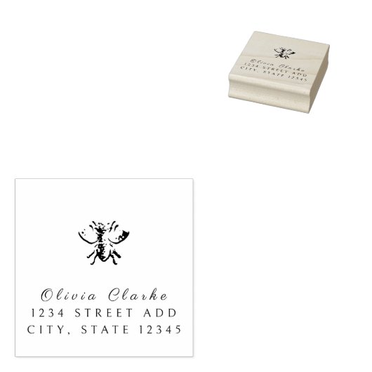 Tampons Encreurs Abeille de miel personnalisée (Tamponné)