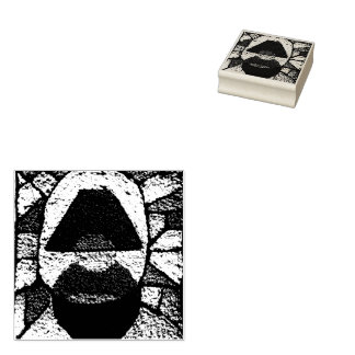 Tampons Encreurs Abstract lamp mid century rubber stamp