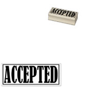 Tampons Encreurs Accepté approuvé Business Office encadré simple (Tamponné)