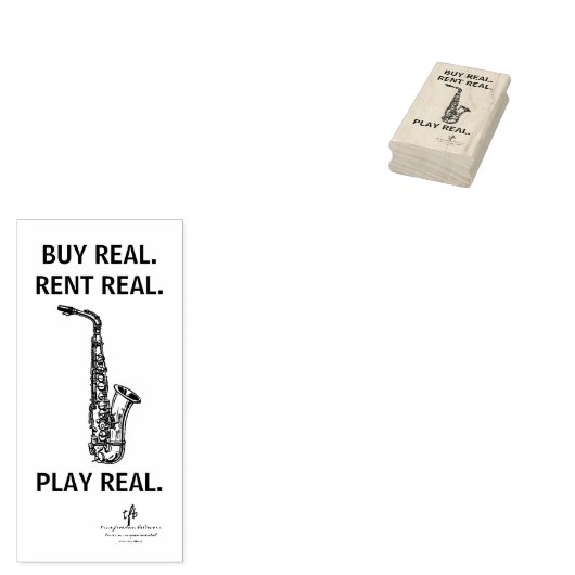 Tampons Encreurs Acheter Real Alto Sax Musical Instrument Tech (Tamponné)