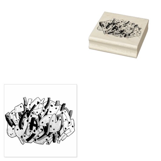 Tampons Encreurs Ackee and Saltfish Cod Jamaïcain Caraïbes (Tamponné)