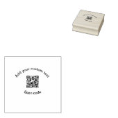 Tampons Encreurs Add your custom text scan QR code business  (Tamponné)
