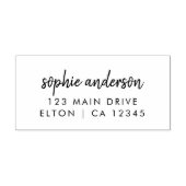 Tampons Encreurs Address | Minimaliste moderne Script Nom (Impression)