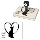 Tampons Encreurs Adoptez Don't Shop ! | Chien mignon dans le coeur (Tamponné)