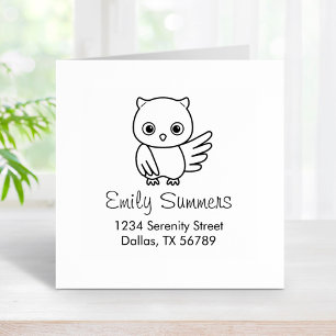 Tampons Encreurs Adresse Cute Chubby Owl