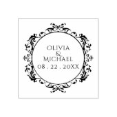 TAMPONS ENCREURS ADRESSE DE DATE DE MARIAGE ÉLÉGANT PERSONNALISÉ (Impression)