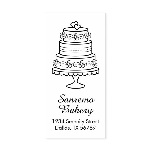 Tampons Encreurs Adresse de la boulangerie Mariage Tigré (Impression)