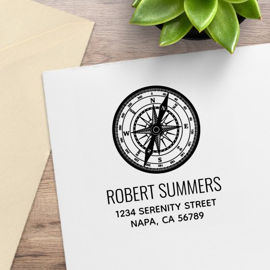 Tampons Encreurs Adresse de la boussole de navigation nautique