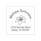 Tampons Encreurs Adresse de l'arche de fleurs lys exotiques (Impression)