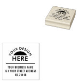 Tampons Encreurs Adresse de logo personnalisée (Tamponné)