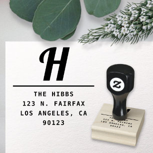 Tampons Encreurs Adresse de retour Bold Retro-Modern