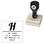 Tampons Encreurs Adresse de retour Bold Retro-Modern (Tamponné)