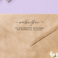 Adresse de Retour Calligraphie Vintage