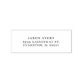 Tampons Encreurs Adresse de retour classique simple Basée sur le te (Impression)